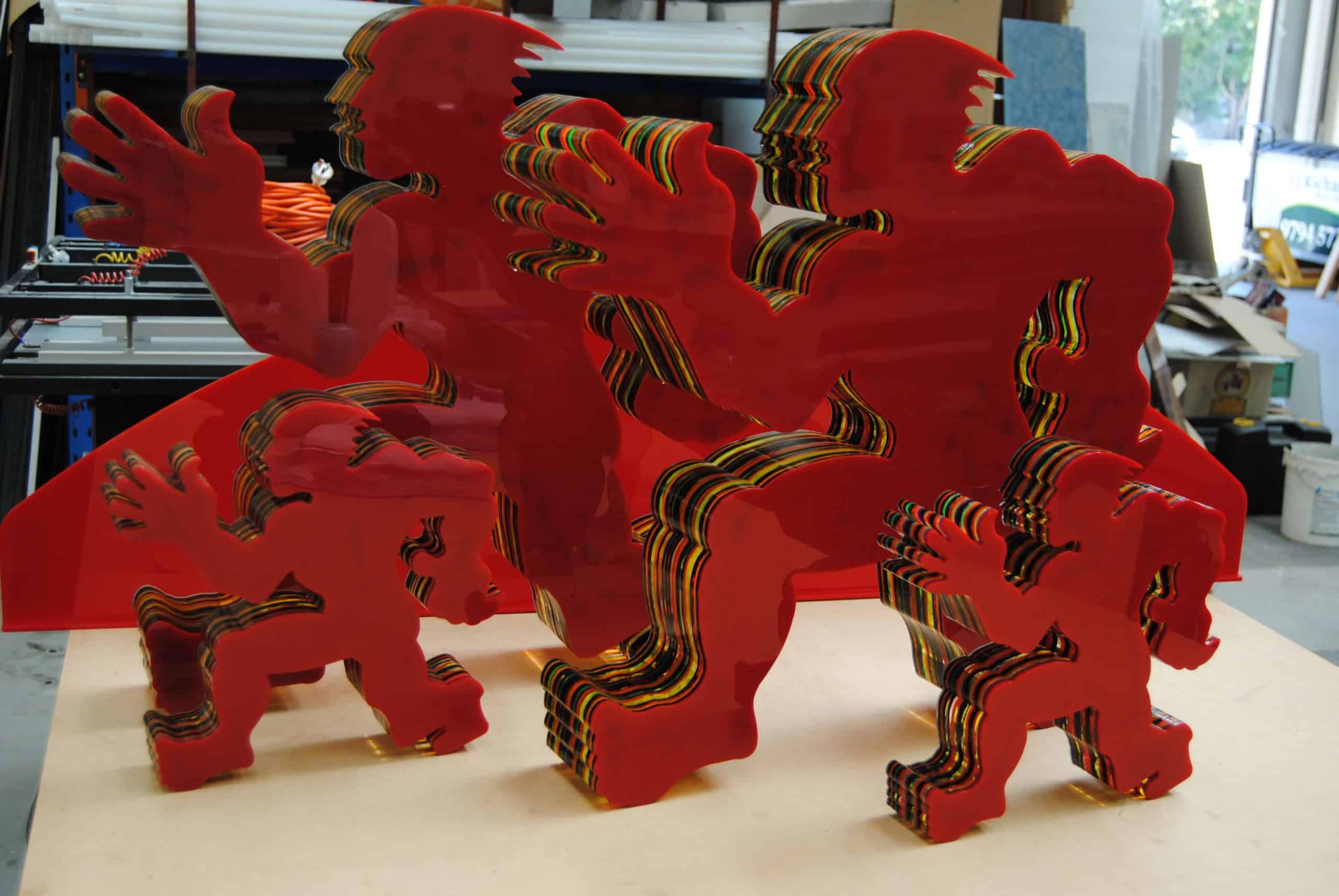 Perspex sculpture